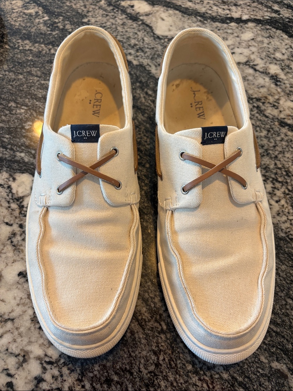 JCrew Beige 2-Eye Sneaker
